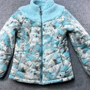 Gerry Weber Kids Blue Camouflage Puffer Jacket zs L-14/16